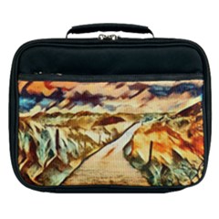 Painting Expressive Colors Texture Lunch Bag by Pakrebo