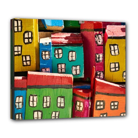 Houses Handmade Cultural Deluxe Canvas 24  X 20  (stretched)