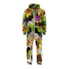 Eat Food Background Art Color Hooded Jumpsuit (kids) by Pakrebo