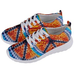 Tie Dye Peace Sign Men s Lightweight Sports Shoes by Pakrebo