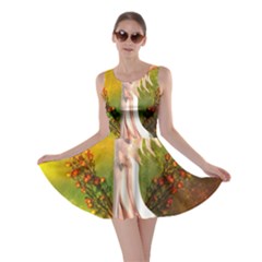 Beautiful Fairy With Wonderful Flowers Skater Dress by FantasyWorld7