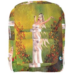 Beautiful Fairy With Wonderful Flowers Full Print Backpack by FantasyWorld7