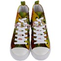 Beautiful Fairy With Wonderful Flowers Women s Mid-Top Canvas Sneakers View1