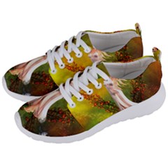 Beautiful Fairy With Wonderful Flowers Men s Lightweight Sports Shoes by FantasyWorld7