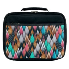 Abstract Triangle Tree Lunch Bag