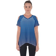 Geometric Wallpaper Cut Out Side Drop Tee by Mariart