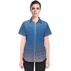 Geometric Wallpaper Women s Short Sleeve Shirt