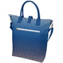 Geometric Wallpaper Buckle Top Tote Bag View2