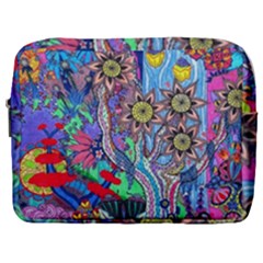 Abstract Forest  Make Up Pouch (large) by okhismakingart