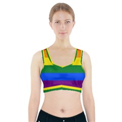 Lgbt Rainbow Pride Flag Sports Bra With Pocket by lgbtnation