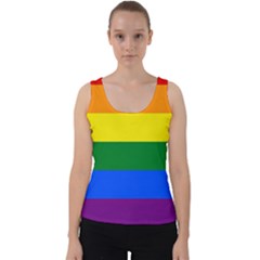 Lgbt Rainbow Pride Flag Velvet Tank Top by lgbtnation