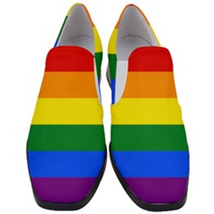 Lgbt Rainbow Pride Flag Slip On Heel Loafers
