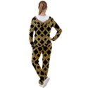 Arabic Pattern Gold And Black Women s Tracksuit View2