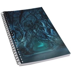 Trees Road Moonlight Avenue 5 5  X 8 5  Notebook by Nexatart