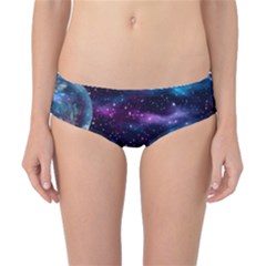 Background Space Planet Explosion Classic Bikini Bottoms by Nexatart