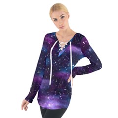 Background Space Planet Explosion Tie Up Tee