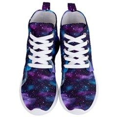 Background Space Planet Explosion Women s Lightweight High Top Sneakers by Nexatart