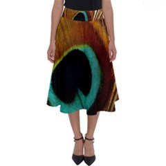 Feather Peacock Feather Peacock Perfect Length Midi Skirt
