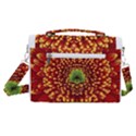 Flower Dahlia Red Petals Color Satchel Shoulder Bag View3