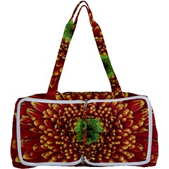 Flower Dahlia Red Petals Color Multi Function Bag by Nexatart