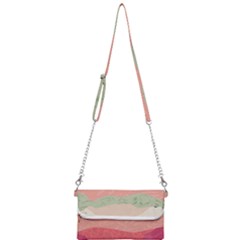Blush Pink Landscape Mini Crossbody Handbag by charliecreates