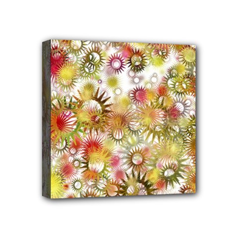 Background Christmas Star Advent Mini Canvas 4  X 4  (stretched) by Nexatart