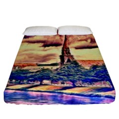 Castle Fortress Landmark Historical Fitted Sheet (california King Size)