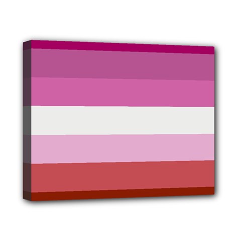 Lesbian Pride Flag Canvas 10  X 8  (stretched)