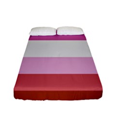 Lesbian Pride Flag Fitted Sheet (full/ Double Size) by lgbtnation