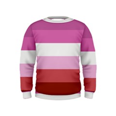 Lesbian Pride Flag Kids  Sweatshirt by lgbtnation