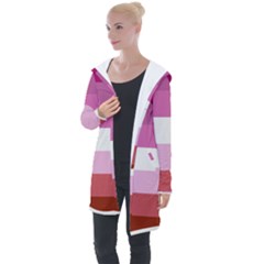 Lesbian Pride Flag Longline Hooded Cardigan by lgbtnation