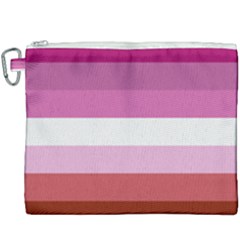 Lesbian Pride Flag Canvas Cosmetic Bag (xxxl)