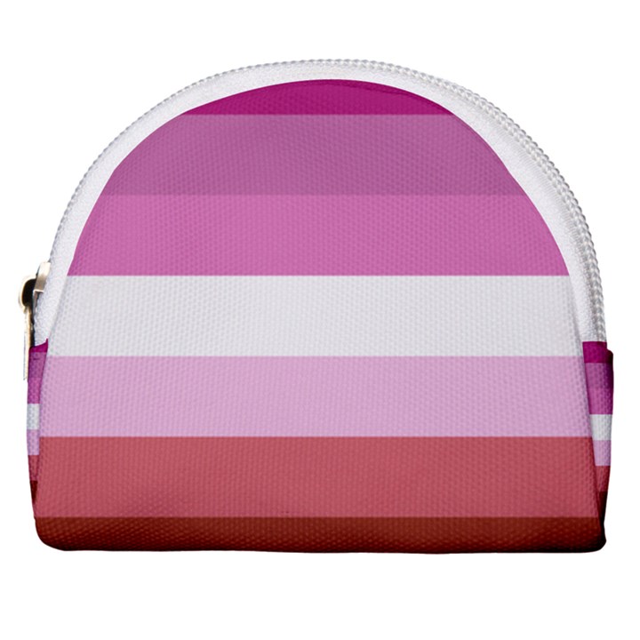 Lesbian Pride Flag Horseshoe Style Canvas Pouch