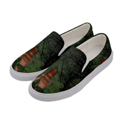 The Night Sadness Surprise Women s Canvas Slip Ons by Pakrebo