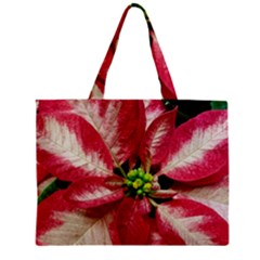 Christmas Poinsettia Deco Jewellery Zipper Mini Tote Bag by Pakrebo