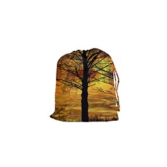 Nature Sunset Landscape Sun Drawstring Pouch (xs) by Pakrebo