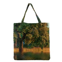 Nature Tree Sunset Giraffe Animal Grocery Tote Bag