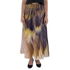 Wing Feather Bird Animal World Flared Maxi Skirt
