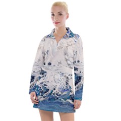 Paint Acrylic Paint Art Colorful Women s Long Sleeve Casual Dress by Pakrebo