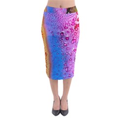 Art Abstract Background Color Midi Pencil Skirt by Pakrebo