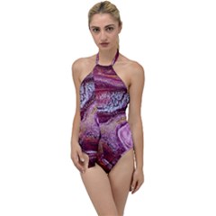 Paint Acrylic Paint Art Colorful Go With The Flow One Piece Swimsuit by Pakrebo