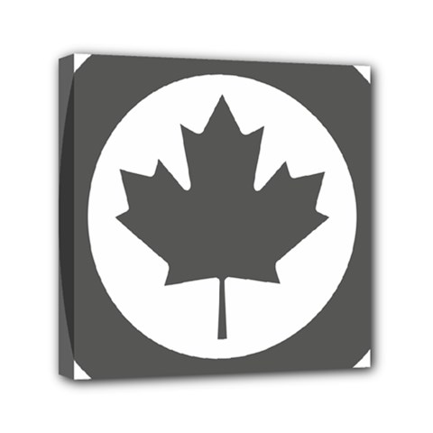 Roundel Of Canadian Air Force - Low Visibility Mini Canvas 6  X 6  (stretched) by abbeyz71