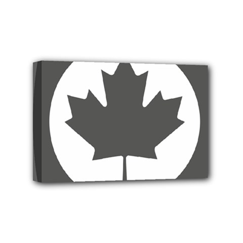 Roundel Of Canadian Air Force - Low Visibility Mini Canvas 6  X 4  (stretched) by abbeyz71