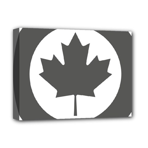 Roundel Of Canadian Air Force - Low Visibility Deluxe Canvas 16  X 12  (stretched)  by abbeyz71