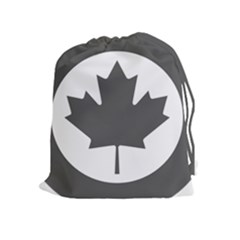 Roundel Of Canadian Air Force - Low Visibility Drawstring Pouch (xl) by abbeyz71