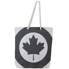 Roundel Of Canadian Air Force - Low Visibility Full Print Rope Handle Tote (large) by abbeyz71