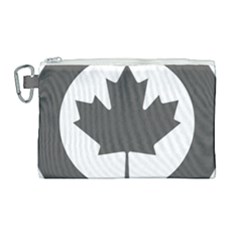 Roundel Of Canadian Air Force - Low Visibility Canvas Cosmetic Bag (large) by abbeyz71