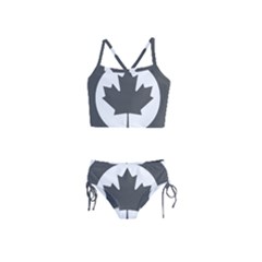 Roundel Of Canadian Air Force - Low Visibility Girls  Tankini Swimsuit by abbeyz71
