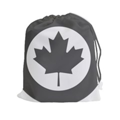 Roundel Of Canadian Air Force - Low Visibility Drawstring Pouch (xxl) by abbeyz71
