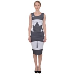 Roundel Of Canadian Air Force - Low Visibility Sleeveless Pencil Dress by abbeyz71